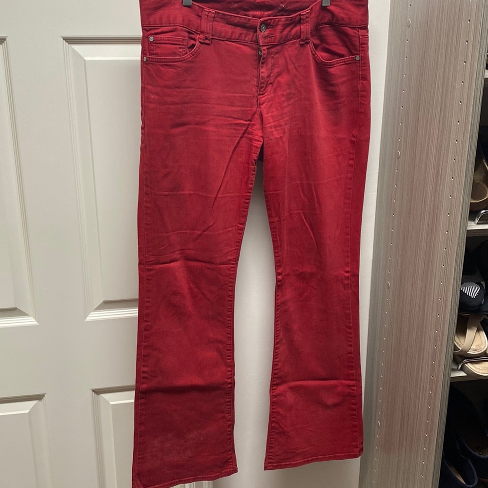 Vintage Tommy Hilfiger red denim bootcut jeans